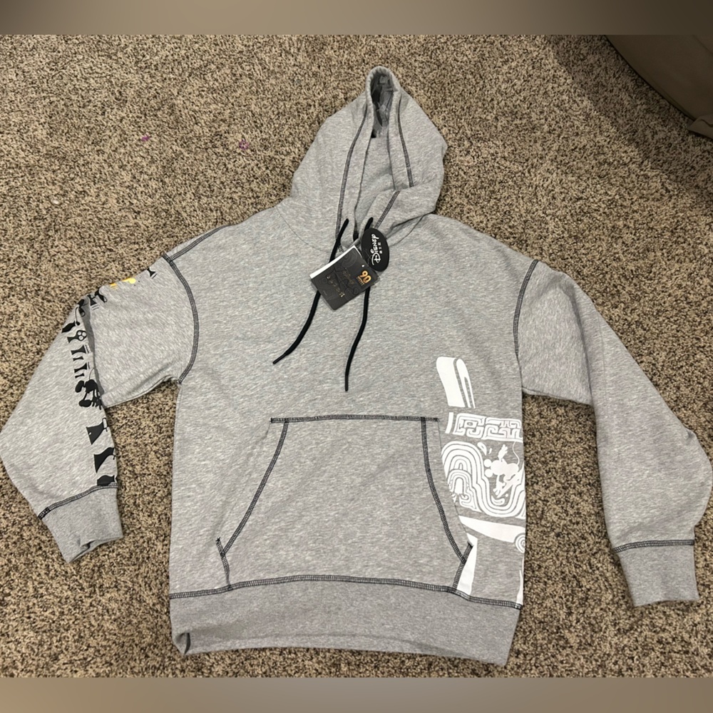 Metersbonwe MTEE Disney Mickey Mouse Gray Hooded Sweatshirt